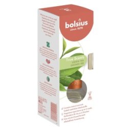 Set 2 x Odorizant cu Betisoare Bolsius True Scents Ceai Verde, 45 ml