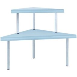 Set 2 x Raft Metalic pentru Bucatarie, 2 Nivele, Blueberg Gr749