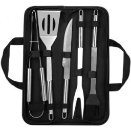 Set 2 x 5 Ustensile Gratar, Inox, Grunberg UG5PS