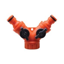 Conector Y Furtun Gradina cu Robinet, 1/2'', Harden