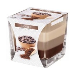 Set 2 x Lumanare Parfumata in Pahar in Trei Culori Cafea, 32 Ore