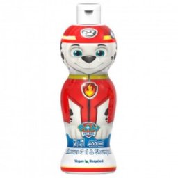 Set 2 x Gel de Dus si Sampon Copii Paw Patrol Marshall, cu Figurina 1D, 400 ml
