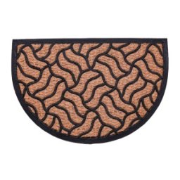 Set 2 x Covoras Intrare, din Cauciuc si Fibre Cocos, Semicerc, 40 x 60 cm, Grunberg IDM40608