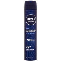 Set 2 x Deodorant Spray Nivea Men Deep Black Carbon, 200 ml