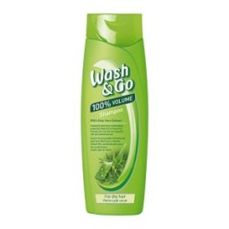 Set 4 x Sampon Wash & Go cu Extract de Aloe Vera, pentru Par Uscat, 180 ml