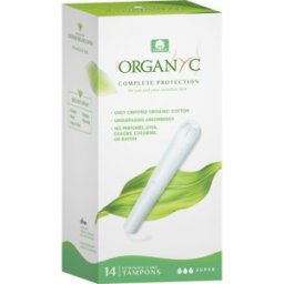 Set 2 x Tampoane din Bumbac BIO cu Aplicator Super, 14 Buc, Organyc