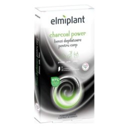 Set 3 x 12 Benzi Depilatoare de Elmiplant Charcoal