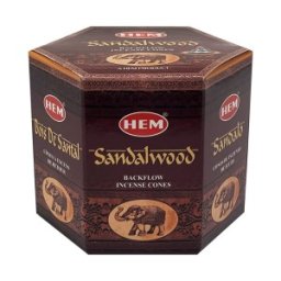 Conuri Parfumate Backflow, Santal Wood