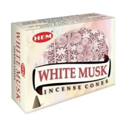 Set 9 x Conuri Parfumate, Musk Alb