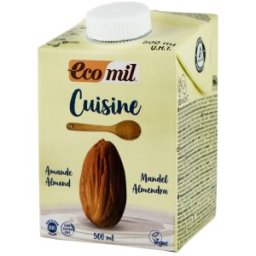 Set 3 x Crema Vegetala Bio din Migdale, pentru Gatit, 500 ml, Ecomil Cuisine