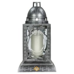 Set 3 x Felinar Mare din Sticla cu Decoratiune 6, 60 ore, Max-Pol