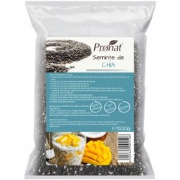 Set 3 x Seminte de Chia BIO, 500 g, Pronat