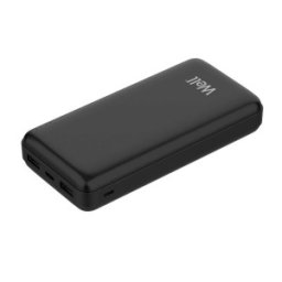 Set 2 x Acumulator Extern Well Hercules Powerbank, 20000 mAh, 2.1A, Negru