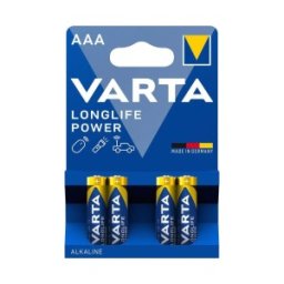 Set 2 x 4 Baterii Alcaline AAA R3 Varta Longlife Power