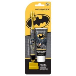 Set 3 x Pasta de Dinti, 25 ml si Periuta Batman, Naturaverde