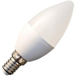 Set 4 x Bec cu Led Lumanare Well, E14, 6W / 38W, 450 lm, 25000 Ore, 3000K, Lumina Calda