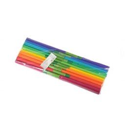 Set 2 x Hartie Creponata, 200 x 25 cm, 10 Culori Curcubeu Mini