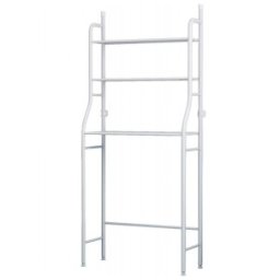 Set 2 x Raft de Depozitare pentru Baie, 3 Polite, 68 x 25 x 155 cm