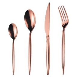 Set 2 x 24 Tacamuri din Inox Roz Gold, Grunberg