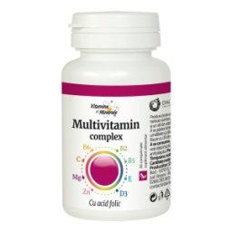 Complex Multivitamine cu Acid Folic, 30 Comprimate, Dacia Plant