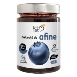 Dulceata de Afine fara Zahar, 360 g, Bun de Tot