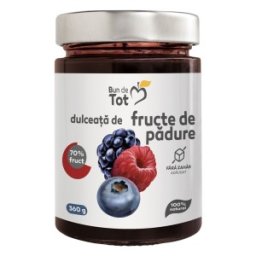 Dulceata de Fructe de Padure fara Zahar, 360 g, Bun de Tot