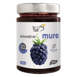 Dulceata de Mure fara Zahar, 360 g, Bun de Tot