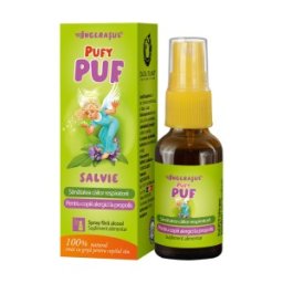 Set 2 x Spray fara Alcool PufyPuf cu Salvie, 20 ml, Dacia Plant