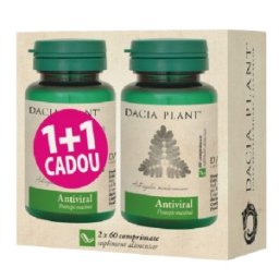Set 2 x Antiviral, 60 Comprimate 1+1 Cadou, Dacia Plant