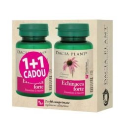 Set 2 x Echinacea Forte Dacia Plant, 60 Comprimate 1+1 Cadou
