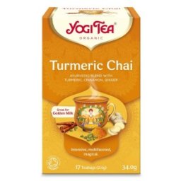 Set 3 x 17 Plicuri Ceai Bio cu Turmeric / Curcuma, Yogi Tea, 34 g