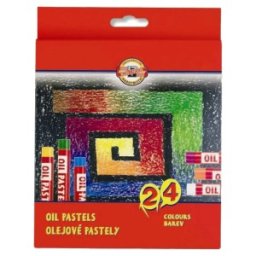 Creta Rotunda Uleioasa, 9 x 60 mm, 24 Culori, Koh-I-Noor