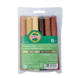 Marker Permanent pentru Lemn, 6 Bucati, Koh-I-Noor