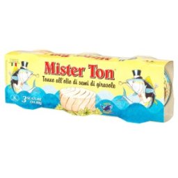 Set 2 x Ton in Ulei de Floarea Soarelui Mister Ton, Callipo, 3 x 80 g