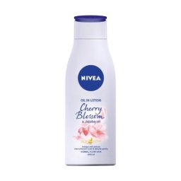Set 2 x Lotiune de Corp Nivea, cu Flori de Cirese si Ulei de Jojoba, 200 ml