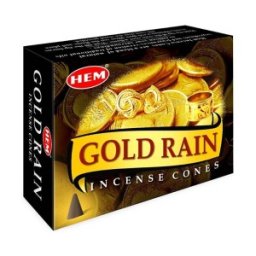 Set 6 x Conuri Parfumate, Gold Rain