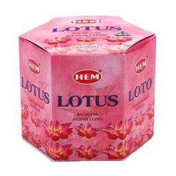 Set 3 x Conuri Parfumate Backflow, Lotus