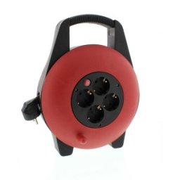 Set 2 x Prelungitor cu Derulator si Termosiguranta, 4 Prize, 10 m, 1.5 mm IP20, Well