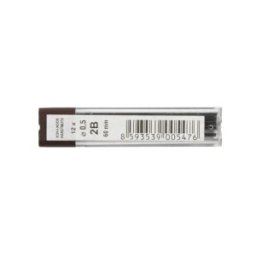 Set 6 x Mine Grafit pentru Creioane Mecanice, Tarie 2B, 0.5 x 60 mm