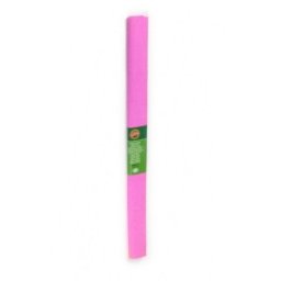 Set 6 x Hartie Creponata Colorata, Roz Aprins