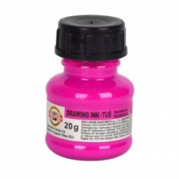 Set 2 x Tus Desen Culori Fluorescente, Roz