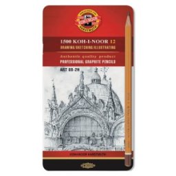 Set 2 x Creioane Grafit, 8B-2H, Koh-I-Noor Arta 1500