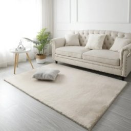 Covor Blanita Crem, Antiderapant, 50 cm x 80 cm, Soft LOP 050