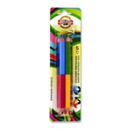 Set 2 x 5 Creioane Duo-color Jumbo