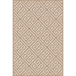 Covor Cappuccino Bej/Alb, Antistatic, 80 cm x 150 cm, 16063-10