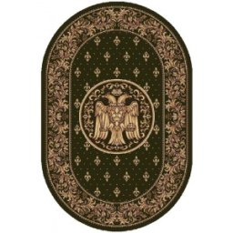 Covor Bisericesc Oval, 150 x 230 cm, Verde, Lotos 15032