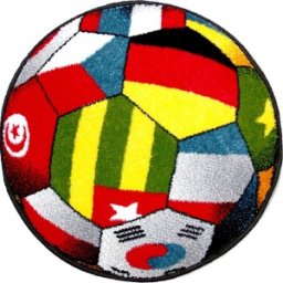 Covor Rotund Multicolor, 67 x 67 cm, Kolibri Model UEFA 11110-180