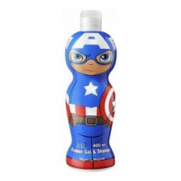 Gel de Dus si Sampon pentru Copii Captain America, Figurina 1D, 400 ml