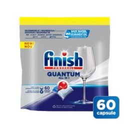 Set 2 x Detergent Capsule pentru Masina de Spalat Vase Finish Quantum, 60 Spalari