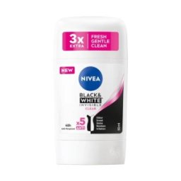 Set 3 x Deodorant Stick pentru Femei Nivea Invisible B&W Clear, 50 ml